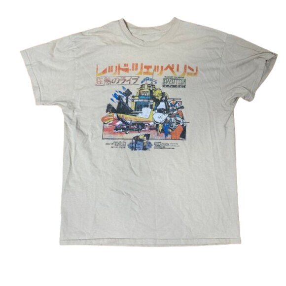 Japanese LED ZEPPELIN T Shirt Tee Size Medium - Picture 1 of 7